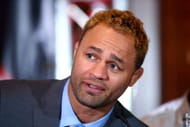 LONDON, ENGLAND - APRIL 18: Josh Koscheck speaks during the Bellator 158 MMA Press Conference at the Four Seasons Hotel on April 18, 2016 in London, England. (Photo by Jordan Mansfield/Getty Images)