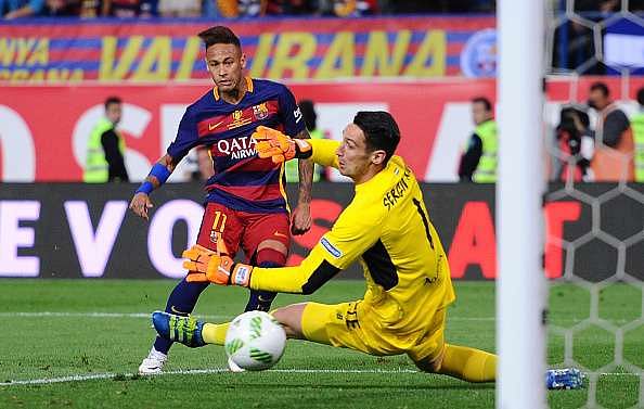 Throwback to Neymar doing the dizzy penalty challenge at Barcelona