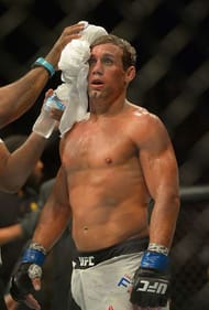 INGLEWOOD, CA - JUNE 04: Urijah Faber in the cage after his bantamweight championship bout at UFC 199 at The Forum on June 4, 2016 in Inglewood, California. (Photo by Jayne Kamin-Oncea/Getty Images)