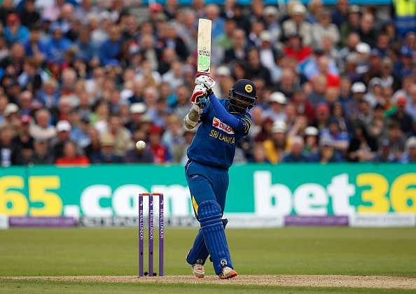 BRISTOL, ENGLAND - JUNE 26: Upul Tharanga of Sri Lanka hits out during The 3rd ODI Royal London One-Day match between England and Sri Lanka at The County Ground on June 26, 2016 in Bristol, England. (Photo by Julian Herbert/Getty Images)
