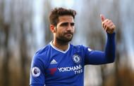 COBHAM, ENGLAND - NOVEMBER 21: Cesc Fabregas of Chelsea reacts during the Premier League 2 match between Chelsea and Southampton at Chelsea Training Ground on November 21, 2016 in Cobham, England. (Photo by Alex Pantling/Getty Images)