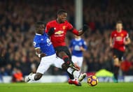 LIVERPOOL, ENGLAND - DECEMBER 04: Paul Pogba of Manchester United is challenged by Idrissa Gueye of Everton during the Premier League match between Everton and Manchester United at Goodison Park on December 4, 2016 in Liverpool, England. (Photo by Clive Brunskill/Getty Images)