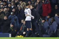 LONDON, ENGLAND - JANUARY 04: Dele Alli of Tottenham Hotspur (L) embraces Mauricio Pochettino, Manager of Tottenham Hotspur (R) after he is subbed during the Premier League match between Tottenham Hotspur and Chelsea at White Hart Lane on January 4, 2017 in London, England. (Photo by Clive Rose/Getty Images)