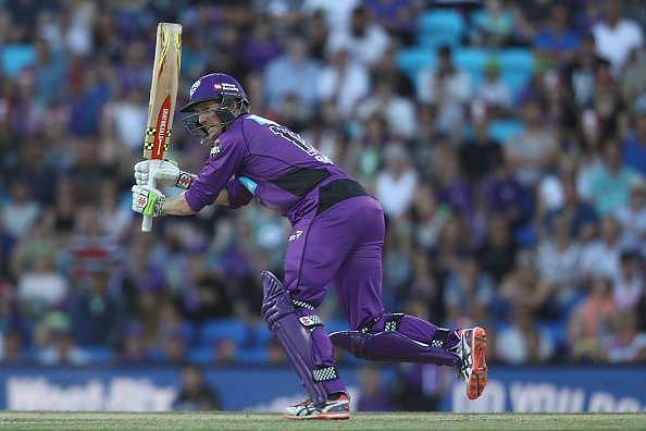 HOBART, AUSTRALIA - JANUARY 08:  George Bailey of the Hurricanes bats  during the Big Bash League match between the Hobart Hurricanes and the Sydney Thunder at Blundstone Arena on January 8, 2017 in Hobart, Australia.  (Photo by Mark Kolbe/Getty Images)