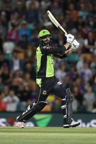 HOBART, AUSTRALIA - JANUARY 08: James Vince of the Hurricanes bats during the Big Bash League match between the Hobart Hurricanes and the Sydney Thunder at Blundstone Arena on January 8, 2017 in Hobart, Australia. (Photo by Mark Kolbe/Getty Images)