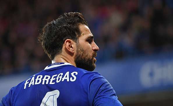 LONDON, ENGLAND - JANUARY 08: Cesc Fabregas of Chelsea looks on during The Emirates FA Cup Third Round match between Chelsea and Peterborough United at Stamford Bridge on January 8, 2017 in London, England.  (Photo by Shaun Botterill/Getty Images)