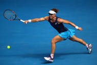 MELBOURNE, AUSTRALIA - JANUARY 17: Samantha Stosur of Australia plays a forehand in her first round match against Heather Watson of Great Britain on day two of the 2017 Australian Open at Melbourne Park on January 17, 2017 in Melbourne, Australia. (Photo by Clive Brunskill/Getty Images)