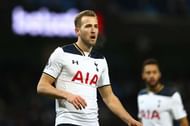 MANCHESTER, ENGLAND - JANUARY 21: Harry Kane of Tottenham Hotspur looks on during the Premier League match between Manchester City and Tottenham Hotspur at the Etihad Stadium on January 21, 2017 in Manchester, England. (Photo by Clive Mason/Getty Images)