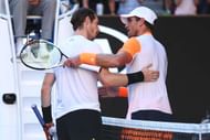 MELBOURNE, AUSTRALIA - JANUARY 22: Andy Murray of Great Britain congratulates Mischa Zverev of Germany after their fourth round match on day seven of the 2017 Australian Open at Melbourne Park on January 22, 2017 in Melbourne, Australia. (Photo by Clive Brunskill/Getty Images)