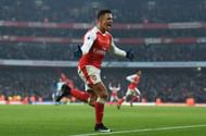 LONDON, ENGLAND - JANUARY 22: Alexis Sanchez of Arsenal celebrates scoring his team's second goal during the Premier League match between Arsenal and Burnley at the Emirates Stadium on January 22, 2017 in London, England. (Photo by Shaun Botterill/Getty Images)