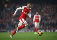 LONDON, ENGLAND - JANUARY 22: Mesut Ozil of Arsenal in action during the Premier League match between Arsenal and Burnley at Emirates Stadium on January 22, 2017 in London, England. (Photo by Julian Finney/Getty Images)