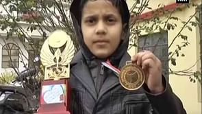 Eight-year old Kashmiri Abbu Ammaz wins national boxing championship
