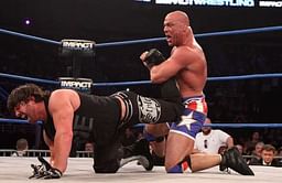 Kurt Angle reveals who he would like to have one last match with, talks being offered 10-year WWE deal after 1996 Olympics