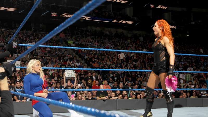 Becky Lynch vs. Alexa Bliss – SmackDown Women's Title Steel Cage Match:  photos