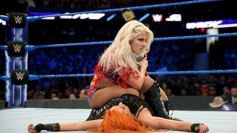 Becky Lynch vs Alexa Bliss Steel Cage Match by SkyHighRollins on DeviantArt