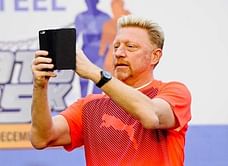 Boris Becker and son Noah party with fans in New Delhi