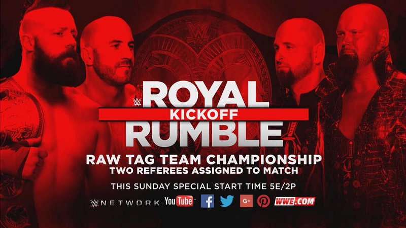 Royal Rumble 2017 Matches Complete Match Card For The First Wwe Ppv Of 2017