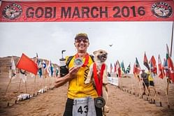 Ultra-marathon runner Dion Leonard finally reunited with 'Gobi'