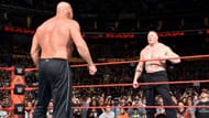 Lesnar and Goldberg face off on RAW