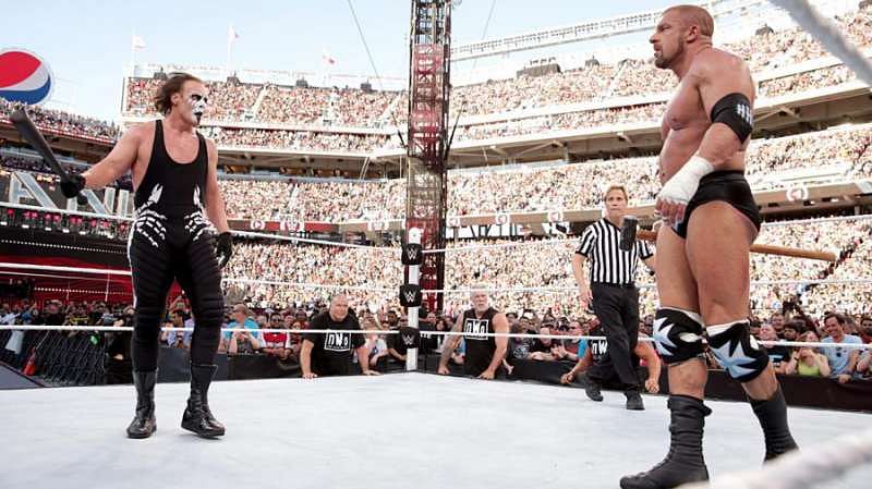 Triple H and Sting at Wrestlemania 31