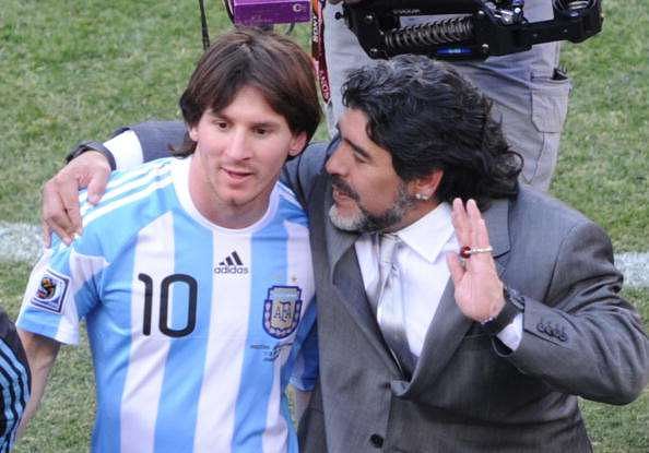Diego Maradona defends Lionel Messi over lack of international success
