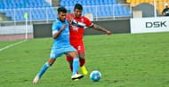 Nirmal Chhetri vying for the ball (Picture Curtesy I-League Media)