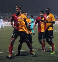 Robin Singh after scoring the winner (Picture Courtesy I-League Media)