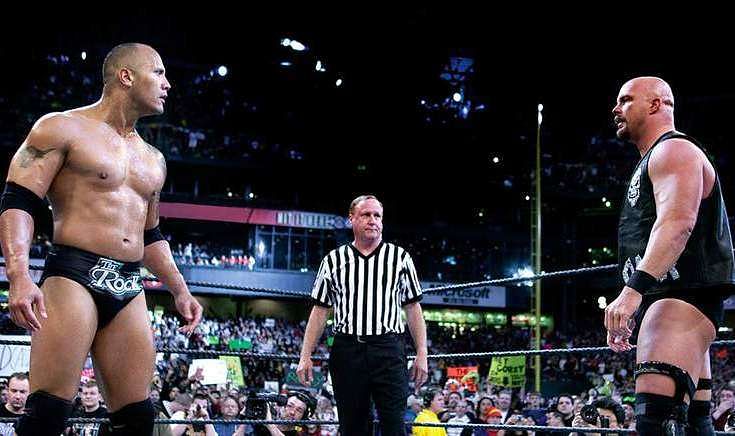 The Rock and Stone Cold Steve Austin faced off in the latter&#039;s last match in the ring at WrestleMania 19