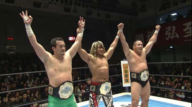 NJPW News: Tanahashi, Nakanishi and Taguchi win the NEVER Openweight 6-man Tag-Team Championship at New Year Dash 2017