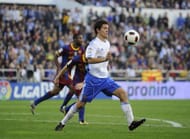 ZARAGOZA, SPAIN - OCTOBER 23: Ander Herrera of Real Zaragoza controls the ball during the La Liga match between Real Zaragoza and Barcelona at La Romareda on October 23, 2010 in Zaragoza, Spain. Barcelona won the match 2-0. (Photo by David Ramos/Getty Images)