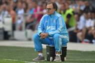 MARSEILLE, FRANCE - AUGUST 01: Olympique de Marseille head coach Marcelo Bielsa watches the action during the preseason friendly match between Olympique de Marseille and Juventus FC at Stade Velodrome on August 1, 2015 in Marseille, France. (Photo by Valerio Pennicino/Getty Images)