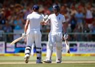 CAPE TOWN, SOUTH AFRICA - JANUARY 03: Jonny Bairstow of England and Ben Stokes of England support each other in their partnership during day two of the 2nd Test at Newlands Stadium on January 3, 2016 in Cape Town, South Africa. (Photo by Julian Finney/Getty Images)