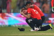KOLKATA, WEST BENGAL - APRIL 03: Ben Stokes of England looks dejected after West Indies scored the winning runs during the ICC World Twenty20 India 2016 Final match between England and West Indies at Eden Gardens on April 3, 2016 in Kolkata, India. (Photo by Ryan Pierse/Getty Images)