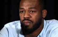 LAS VEGAS, NV - JULY 07: Mixed martial artist Jon Jones cries as he speaks during a news conference at MGM Grand Hotel & Casino to address being pulled from his light heavyweight title fight at UFC 200 against Daniel Cormier due to a potential violation of the UFC's anti-doping policy on July 7, 2016 in Las Vegas, Nevada. (Photo by Ethan Miller/Getty Images)