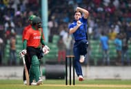 DHAKA, BANGLADESH - OCTOBER 04: Chris Woakes of England bowls during the tour match between Bangladesh Cricket Board Select XI and England at Khan Shaheb Osman Ali Stadium on October 4, 2016 in Dhaka, Bangladesh. (Photo by Gareth Copley/Getty Images)