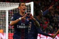 PARIS, FRANCE - OCTOBER 19: Angel Di Maria of PSG celebrates scoring his teams first goal of the game during the Group A, UEFA Champions League match between Paris Saint-Germain Football Club and Fussball Club Basel 1893 at Parc des Princes on October 19, 2016 in Paris, France. (Photo by Dean Mouhtaropoulos/Getty Images)