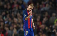 BARCELONA, SPAIN - OCTOBER 19: Jeremy Mathieu of Barcelona walks off after being sent off during the UEFA Champions League group C match between FC Barcelona and Manchester City FC at Camp Nou on October 19, 2016 in Barcelona, Spain. (Photo by Shaun Botterill/Getty Images)