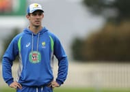 HOBART, AUSTRALIA - NOVEMBER 12: Mitch Marsh of Australia looks on prior to the start of day one of the Second Test match between Australia and South Africa at Blundstone Arena on November 12, 2016 in Hobart, Australia. (Photo by Robert Cianflone/Getty Images)