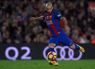 BARCELONA, SPAIN - NOVEMBER 19: Javier Mascherano of Barcelona in action during the La Liga match between FC Barcelona and Malaga CF at Camp Nou stadium on November 19, 2016 in Barcelona, Spain. (Photo by Manuel Queimadelos Alonso/Getty Images)