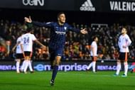 VALENCIA, SPAIN - DECEMBER 04: Pablo Fornals of Malaga CF celebrates after scoring his team's first goal during the La Liga match between Valencia CF and Malaga CF at Mestalla stadium on December 4, 2016 in Valencia, Spain. (Photo by David Ramos/Getty Images)