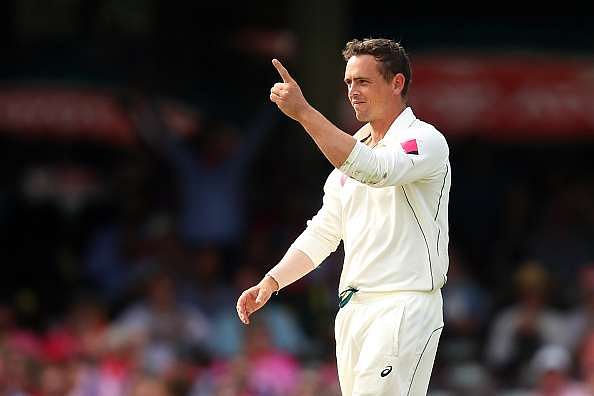 SYDNEY, AUSTRALIA - JANUARY 05:  Steve O&#039;Keefe of Australia celebrates dismissing Asad Shafiq of Pakistan during day three of the Third Test match between Australia and Pakistan at Sydney Cricket Ground on January 5, 2017 in Sydney, Australia.  (Photo by Cameron Spencer/Getty Images)