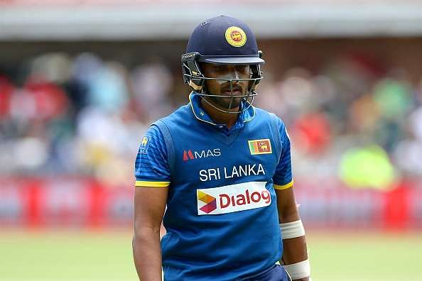PORT ELIZABETH, SOUTH AFRICA - JANUARY 28: Dinesh Chandimal of Sri Lanka leaves the field during the 1st One Day International match between South Africa and Sri Lanka at St Georges Park on January 28, 2017 in Port Elizabeth, South Africa. (Photo by Richard Huggard/Gallo Images/Getty Images)