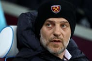 STRATFORD, ENGLAND - FEBRUARY 01: Slaven Bilic, Manager of West Ham United looks on during the Premier League match between West Ham United and Manchester City at London Stadium on February 1, 2017 in Stratford, England. (Photo by Clive Rose/Getty Images)