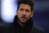 MADRID, SPAIN - FEBRUARY 04: Head coach Diego Simeone of Club Atletico de Madrid looks on before the La Liga match between Club Atletico de Madrid and CD Leganes at Vicente Calderon Stadium on February 4, 2017 in Madrid, Spain. (Photo by Denis Doyle/Getty Images)