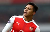 LONDON, ENGLAND - FEBRUARY 11: Alexis Sanchez of Arsenal looks on during the Premier League match between Arsenal and Hull City at Emirates Stadium on February 11, 2017 in London, England. (Photo by Clive Rose/Getty Images)