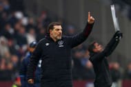 STRATFORD, ENGLAND - FEBRUARY 11: Slaven Bilic, Manager of West Ham United gives instructions during the Premier League match between West Ham United and West Bromwich Albion at London Stadium on February 11, 2017 in Stratford, England. (Photo by Ian Walton/Getty Images)