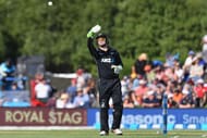 CHRISTCHURCH, NEW ZEALAND - FEBRUARY 22: Wicket keeper Tom Latham of New Zealand looks on during game two of the One Day International series between New Zealand and South Africa at Hagley Oval on February 22, 2017 in Christchurch, New Zealand. (Photo by Kai Schwoerer/Getty Images)