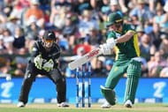 CHRISTCHURCH, NEW ZEALAND - FEBRUARY 22: AB de Villiers of South Africa bats during game two of the One Day International series between New Zealand and South Africa at Hagley Oval on February 22, 2017 in Christchurch, New Zealand. (Photo by Kai Schwoerer/Getty Images)