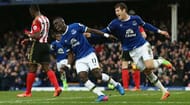 LIVERPOOL, ENGLAND - FEBRUARY 25: Idrissa Gueye of Everton (L) celebrates scoring his sides first goal with Ross Barkley of Everton (R) during the Premier League match between Everton and Sunderland at Goodison Park on February 25, 2017 in Liverpool, England. (Photo by Jan Kruger/Getty Images)