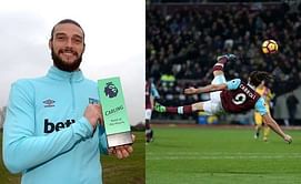 Twitter reacts after Olivier Giroud's 'Scorpion goal' loses out to Andy Carroll for Goal of the Month